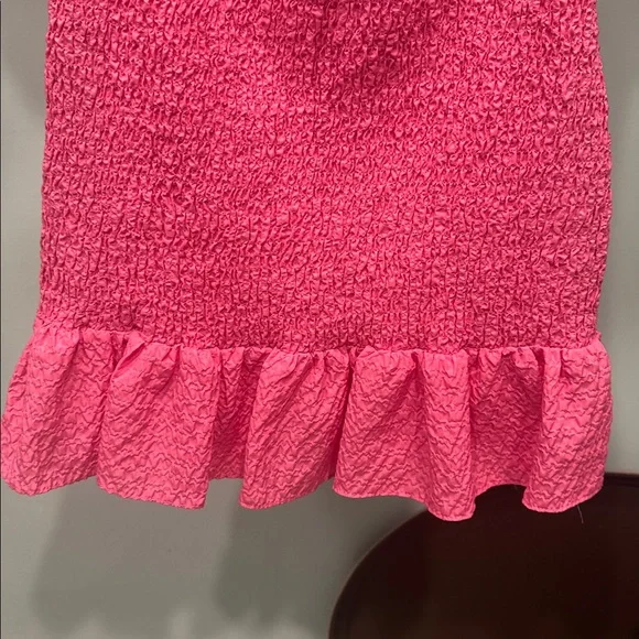 Zara Vibrant Pink Ruffle Dress - Picture 3 of 6